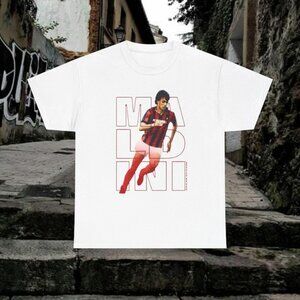 Paolo Maldini Leyenda Rossonera, Milan Sports Shirt, Unisex Cotton Tshirt, Retro